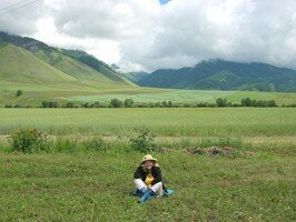 Alicia Rodriges in village Chendek.