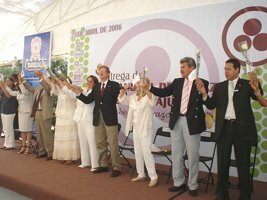 Entrega de la Bandera de la Paz a Guanajuato