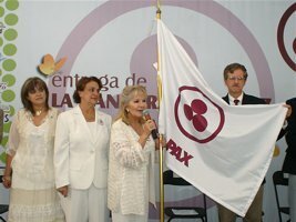 Entrega de la Bandera de la Paz a Guanajuato