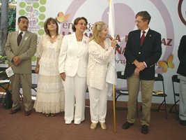 Entrega de la Bandera de la Paz a Guanajuato